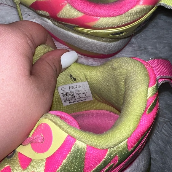 Rigorer Austin Reaves AR2 “Fusion” SE Basketball Shoes Pink & Neon Green size 9 - Picture 10 of 10